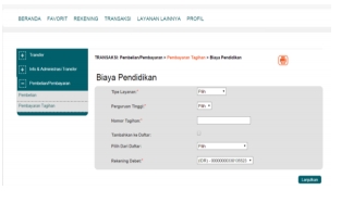 1. Akses ke situs Bank BNI