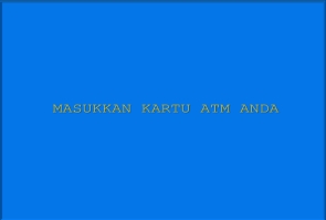 1. Memasukkan kartu atm