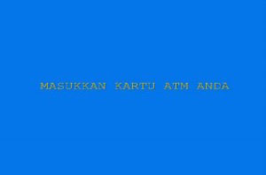 1. Silakan masukkan kartu ATM Bank BNI