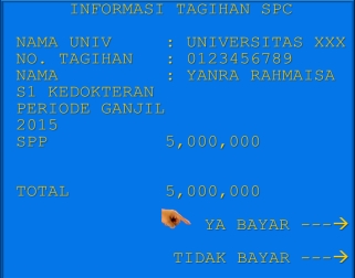 12. Kemudian akan muncul layar konfirmasi