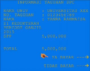 12. Pilih tulisan Tabungan