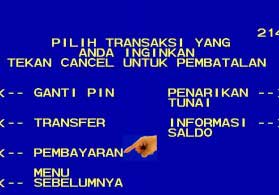 2. Dilanjutkan ke menu Pembayaran