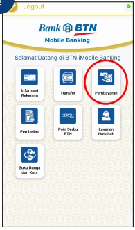 3. Kemudian pilih menu Pembayaran.