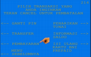 5. Kemudian pilihlah menu Pembayaran