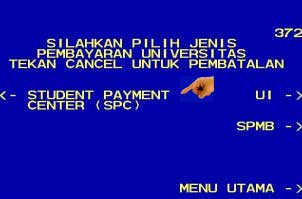 5. Setelah itu baru pilih Student Payment SPC