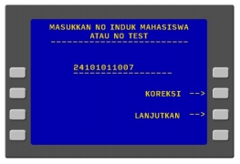 7. Selanjutnya masukkan NIM yang telah dikonversi kemudian klik lanjutkan.