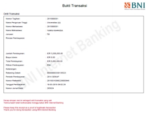 8. Contoh hasil cetak bukti bayar