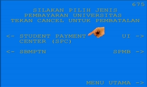 8. Kemudian pilih Student Payment Center SPC