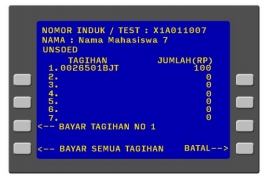 9. Kemudian pada layar akan muncul rincian tagihan Anda lalu pilih Bayar Tagihan No 1.