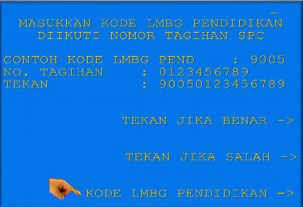 9. Selanjutnya akan muncul daftar kode lembaga pendidikan. Jika tidak ada logo lembaga Anda silakan pilih Menu Entry