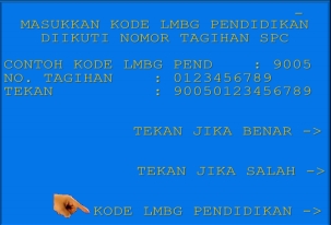 9. Untuk melihat Kode LMBG PENDIDIKAN
