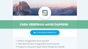 Cara Verifikasi Akun Dapodik