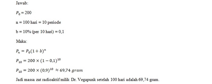 Jawaban Soal Peluruhan 1