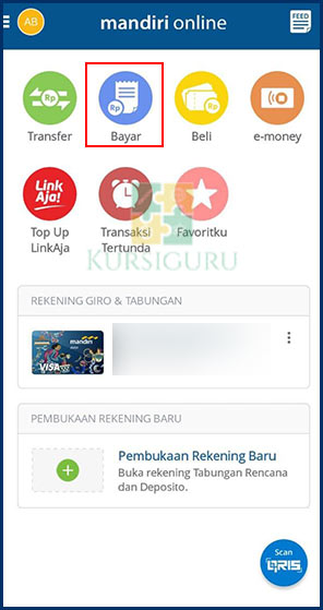 2. Pilih Menu Bayar UKT Unsri