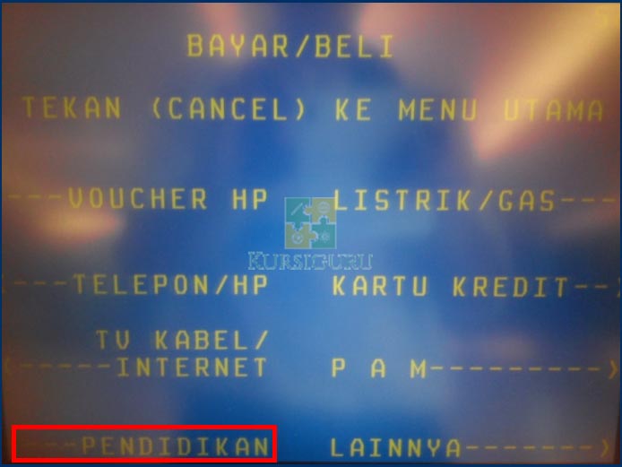 4. Pilih Menu Pendidikan