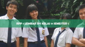 RPP 1 Lembar IPS Kelas 9 Semester 1