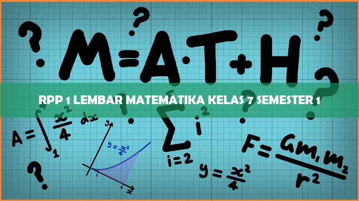 RPP 1 Lembar Matematika Kelas 7 Semester 1