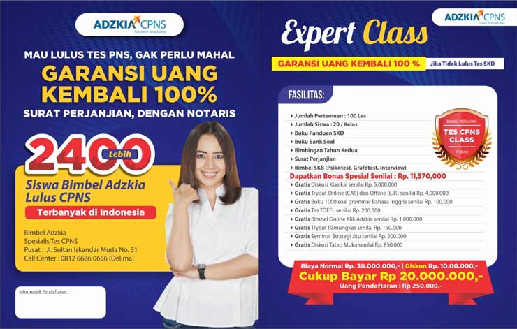 Contoh Flyers Bimbingan Belajar