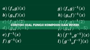 Contoh Soal Fungsi Komposisi dan Invers