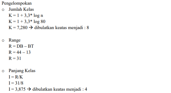 Jawaban Soal Distribusi Frekuensi 2