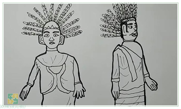 Gambar Mewarnai Ondel Ondel Sepasang 03