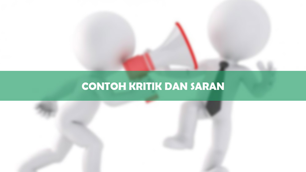 Contoh Kritik dan Saran 1