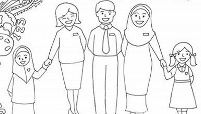 Kumpulan Gambar Mewarnai Tema Hari Guru Untuk Anak PAUD