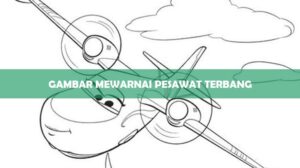 gambar mewarnai pesawat terbang