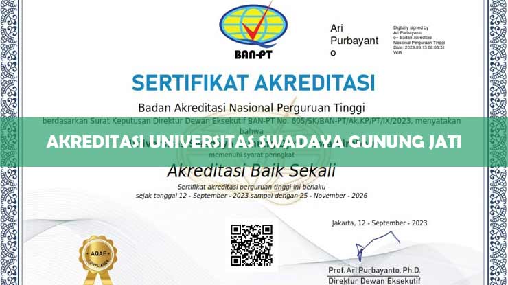 Akreditasi Universitas Swadaya Gunung Jati
