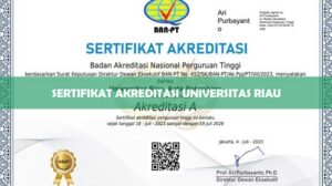 Sertifikat Akreditasi Universitas Riau