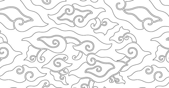 4. Gambar Motif Batik Megamendung