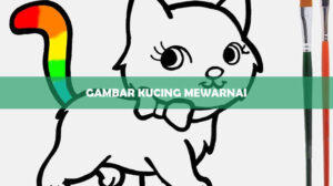 Gambar Kucing Mewarnai