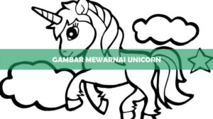 Gambar Mewarnai Unicorn