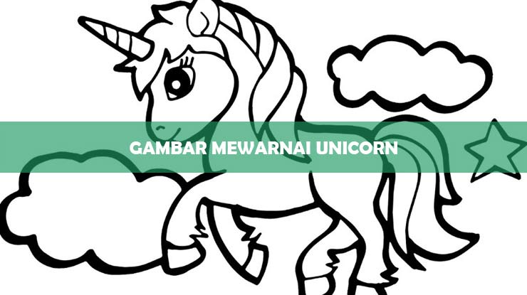 Gambar Mewarnai Unicorn